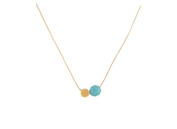 Amazonite cord necklace