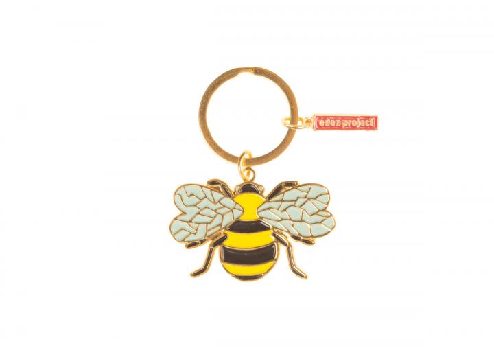 Bee enamel keyring