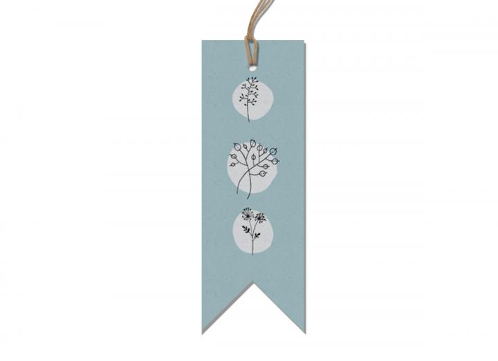 Blue hedgerow gift tags
