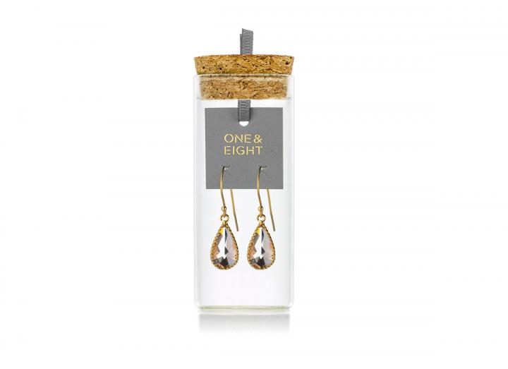 Blush glass earrings