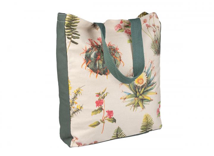 Botanical cotton tote bag
