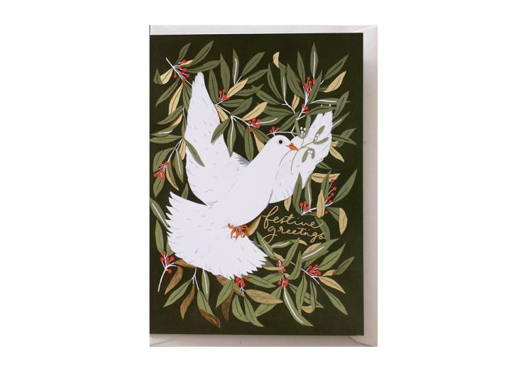 Dove festive greeting card
