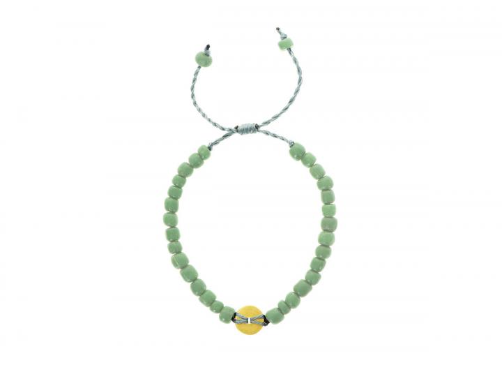 Earth disc bracelet