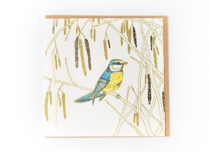 Eden Project blue tit card