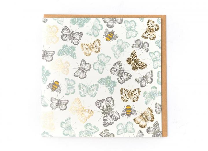 Eden Project butterflies and bees card