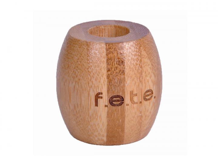 Bamboo toothbrush stand