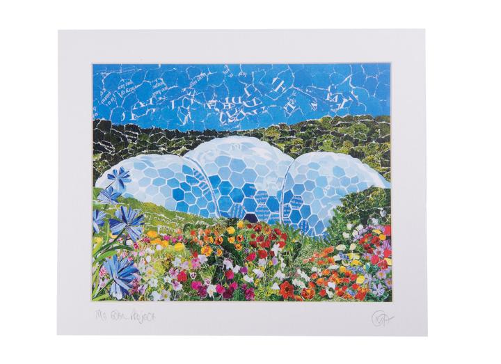 Floral biome scene print