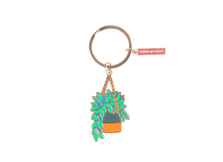Hanging pot enamel keyring