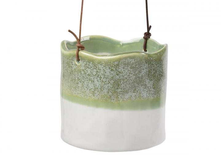 Wave design indoor hanging pot