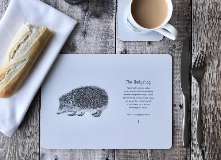 Hedgehog placemat from Creature Candy