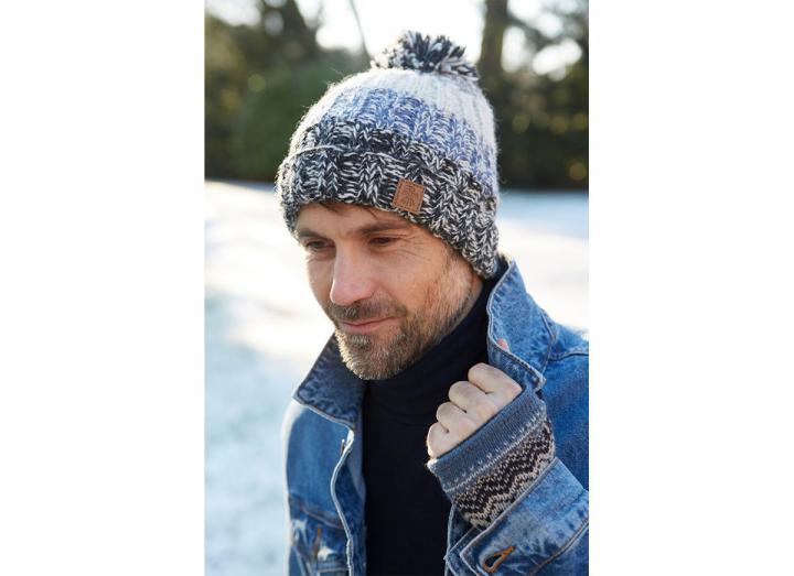 Men's bruges bobble beanie