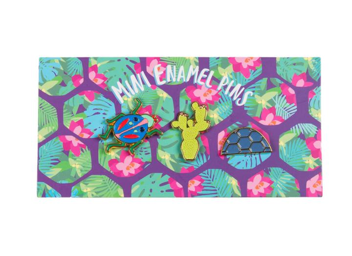 Mini enamel pin set