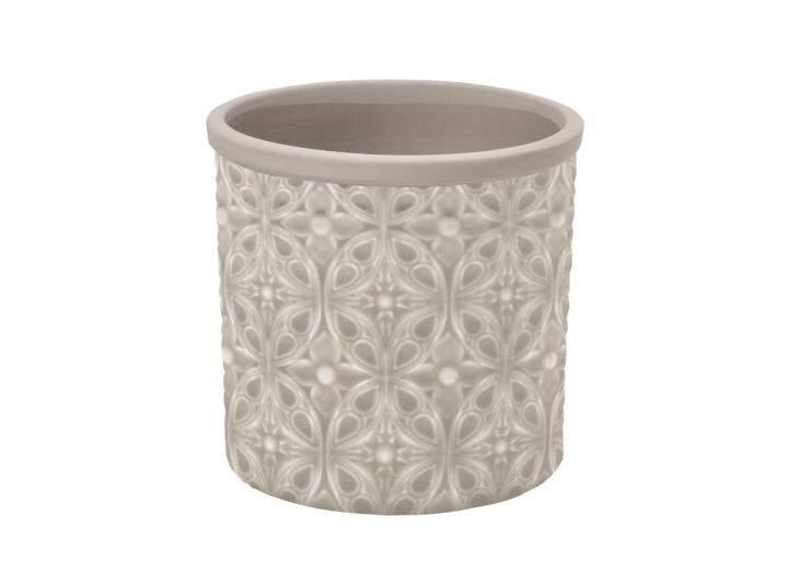 Porto grey plant pot