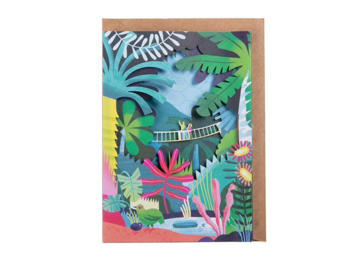 Eden Rainforest Biome  3D card