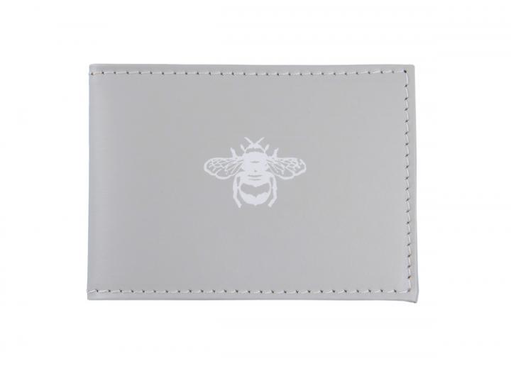 Recycled leather card holder