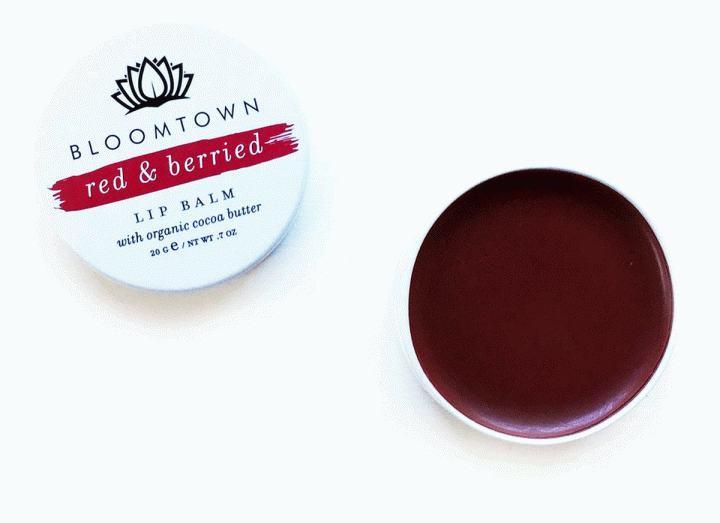 Red and berried lip balm