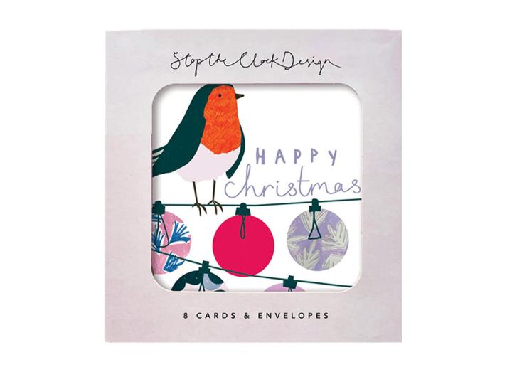 Robin christmas card pack