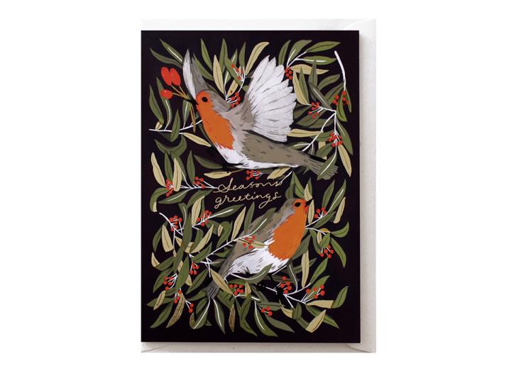 Robins seasons greetings card