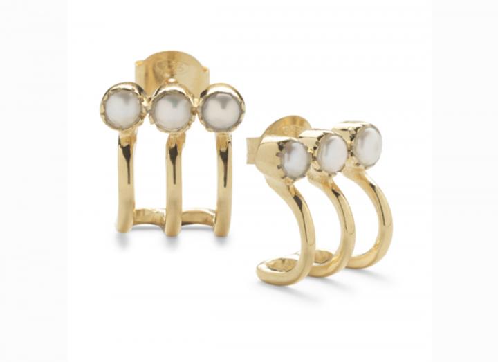 Vimla pearl earrings white