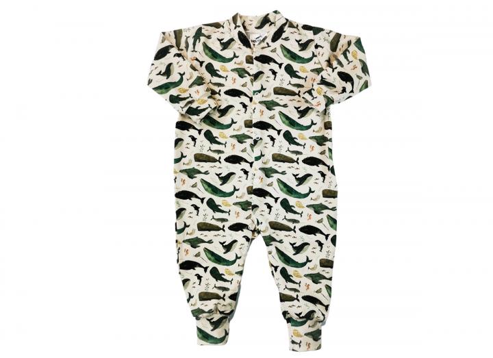 Whale song sleep suit