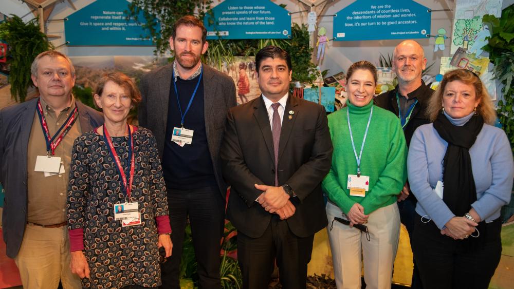 Costa Rica President visits Eden Project Pavilion at COP26