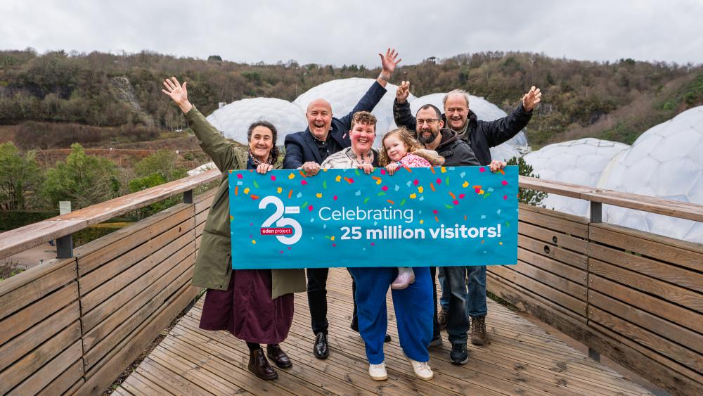 Eden celebrates 25 million visitors in its 25th year with one of its ...