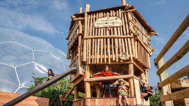 Minibeast Mansion play area at Eden Project