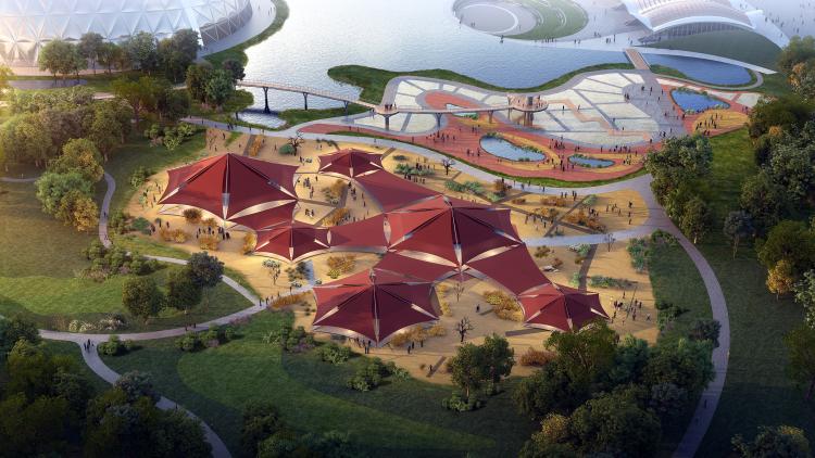 CGI impression of Eden Project Qingdao