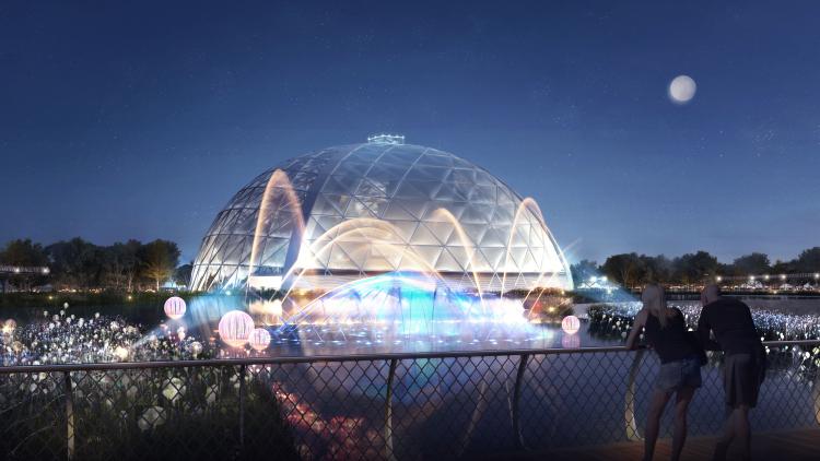 CGI impression of Eden Project Qingdao