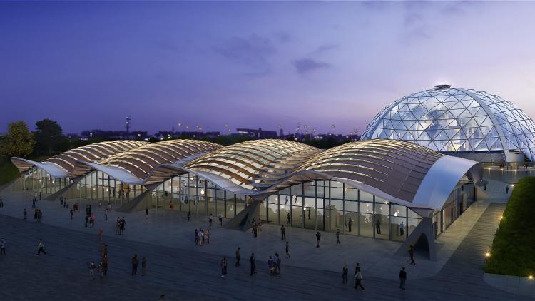 CGI impression of Eden Project Qingdao