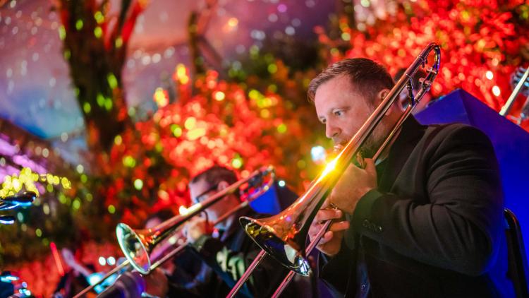 Big Band playing at Christmas