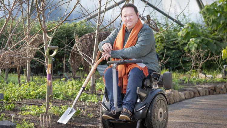 Presenter Mark Lane at the Eden Project