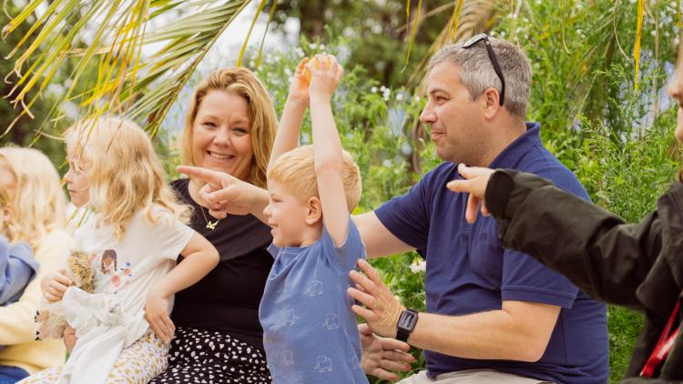 Family enjoying themselves
