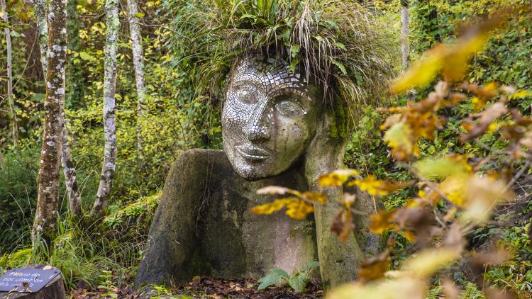 Eve Sculpture in Autumn