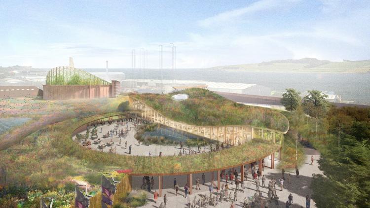 CGI image of proposed Eden Project Dundee