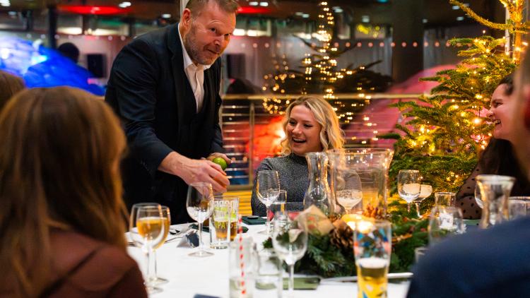 Christmas party magician