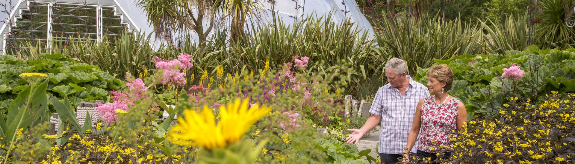 Couple in the Outdoor Gardens