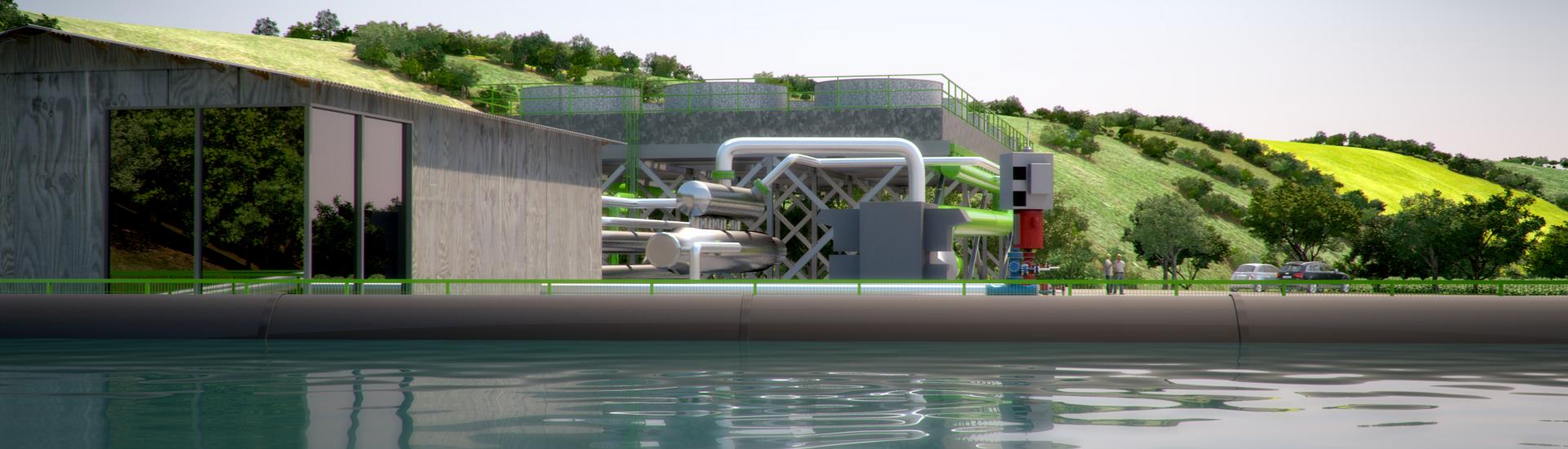 Artist's impression of Eden's Geothermal Energy Project