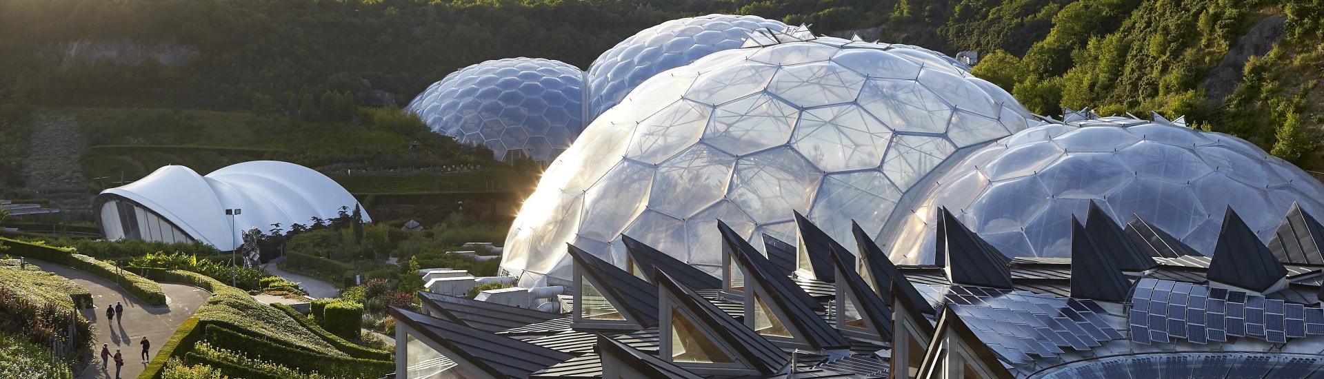 Eden Project Biomes and Core Building roof