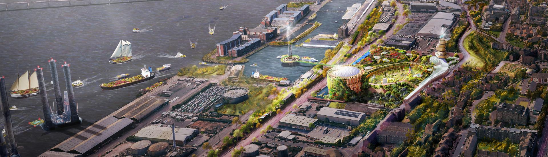 CGI impression of Eden Project Dundee