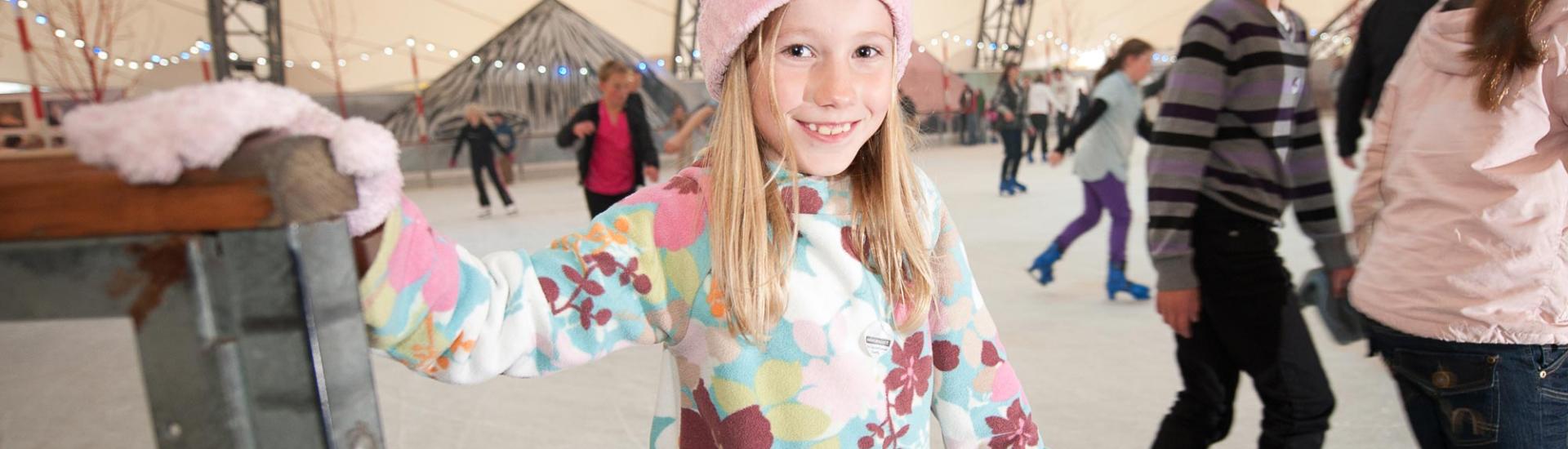 Girl on the ice rink