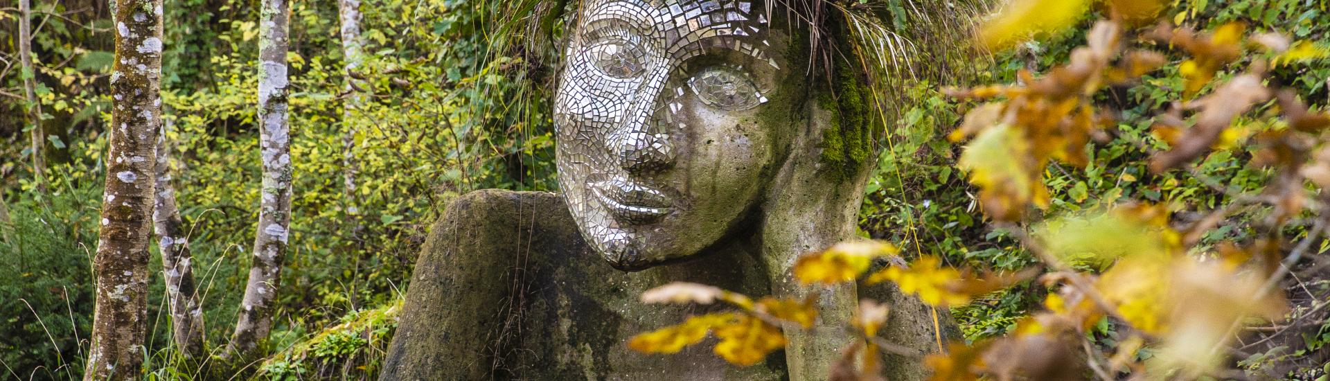 Eve Sculpture in Autumn