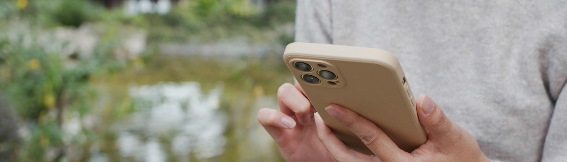 Woman using smartphone