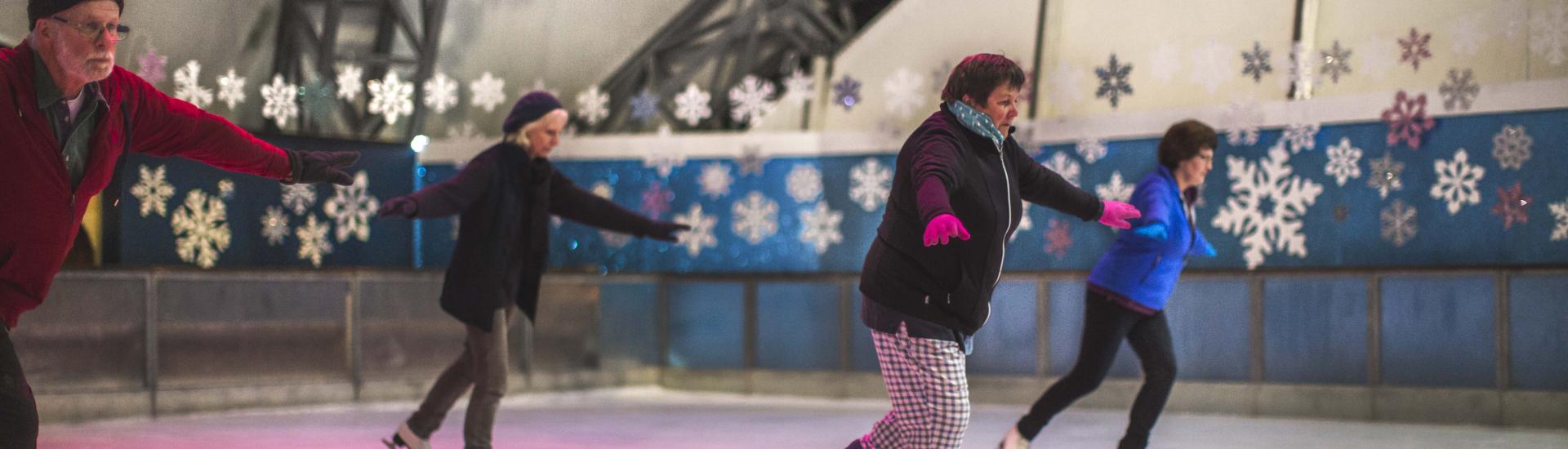 Ice skating lesson