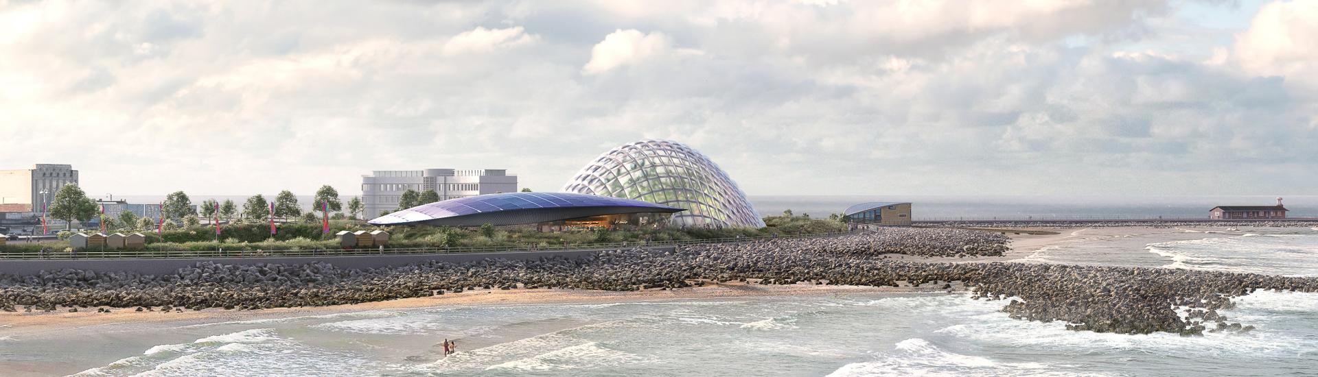 CGI image of Eden Project Morecambe 
