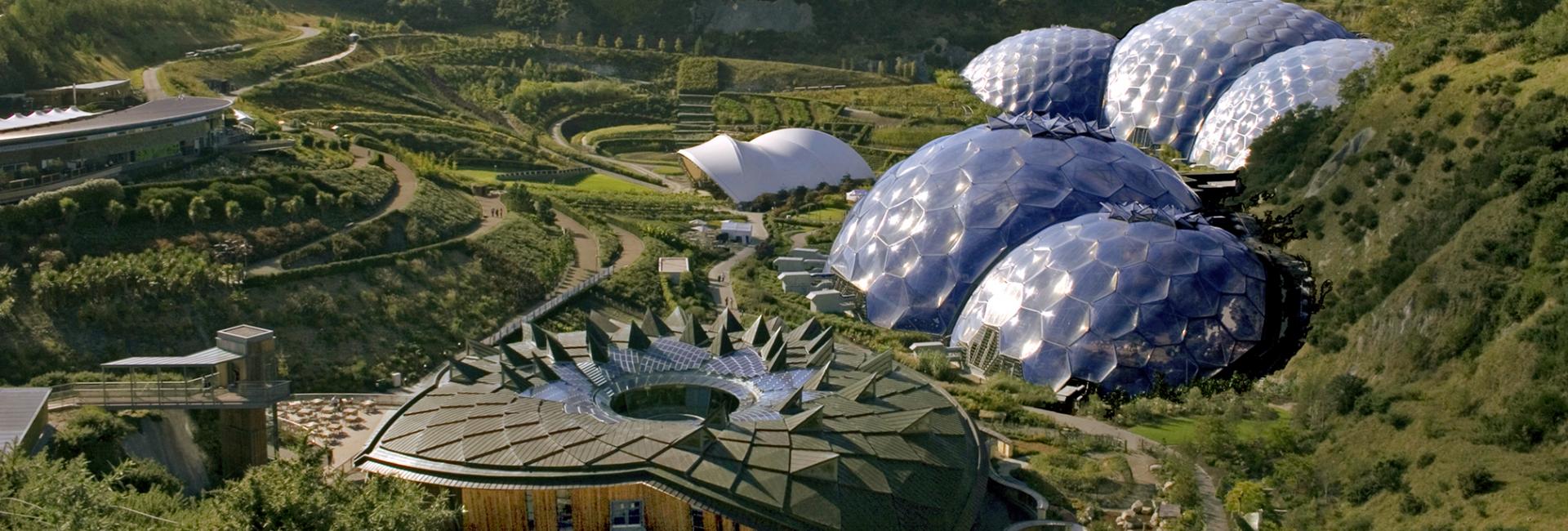 Eden Project Core building and Biomes