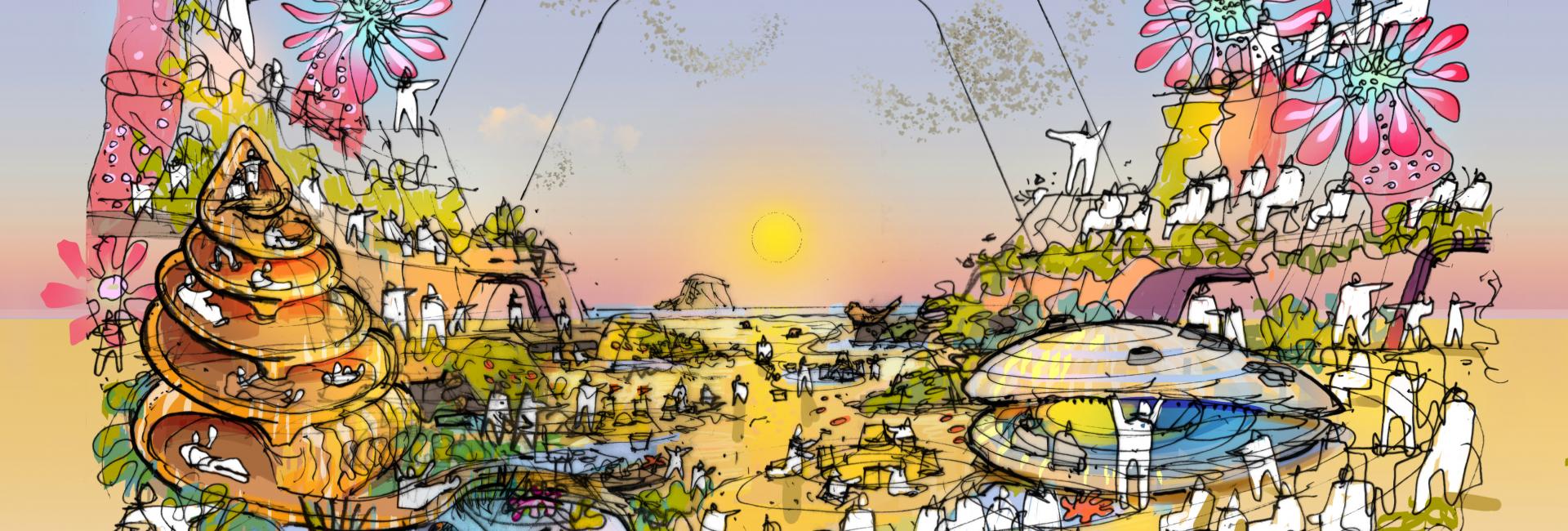Artist impressions of the Eden Project Morecambe experience
